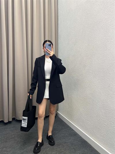 Rosto Siyah Blazer Ceket