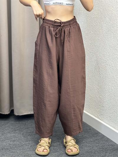 Sekiz Parça Modal Kahve Gabardin Pantolon