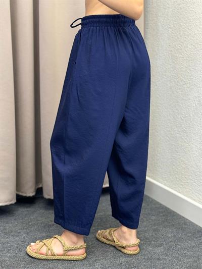 Sekiz Parça Modal Lacivert Gabardin Pantolon
