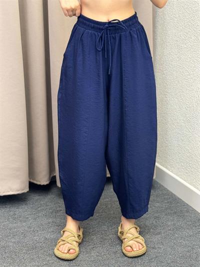 Sekiz Parça Modal Lacivert Gabardin Pantolon