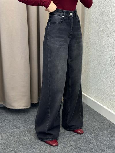 Siyah Wide Leg Jean