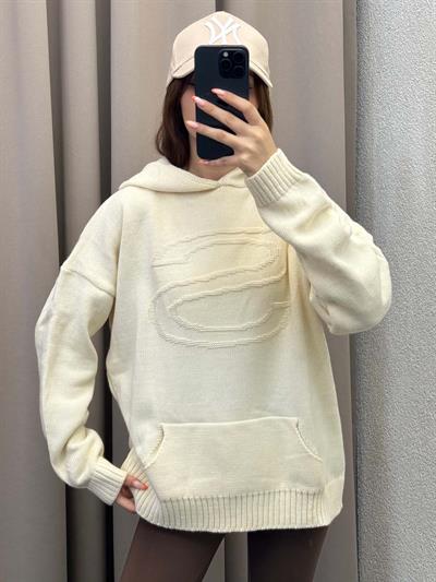 S&S Krem Triko Hoodie