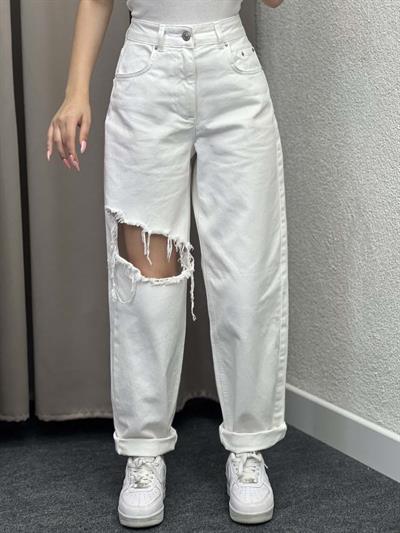 Stra Yüksek bel Straight Fit Jean