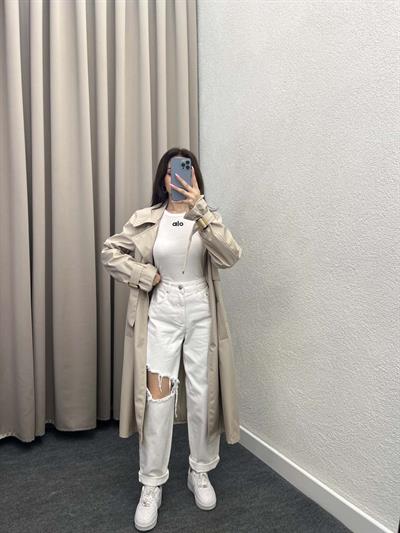 Stra Yüksek bel Straight Fit Jean