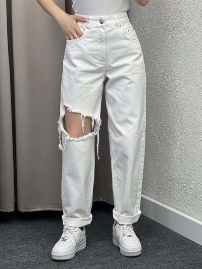 Stra Yüksek bel Straight Fit Jean