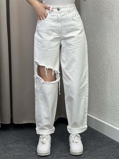 Stra Yüksek bel Straight Fit Jean