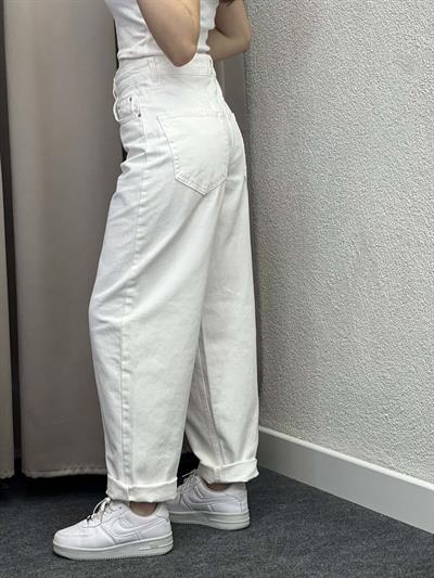 Stra Yüksek bel Straight Fit Jean