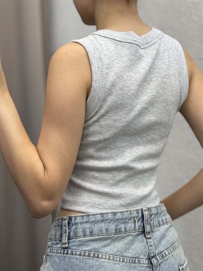 Sugar Halter Yaka Gri Atlet