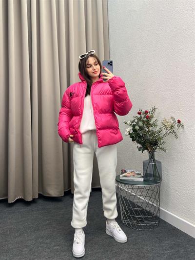 Tnf Pembe Şişme Mont