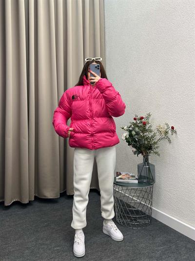 Tnf Pembe Şişme Mont