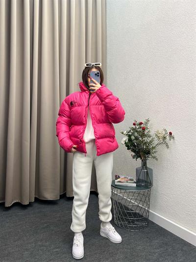 Tnf Pembe Şişme Mont