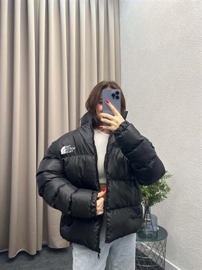 Tnf Siyah Şişme Mont