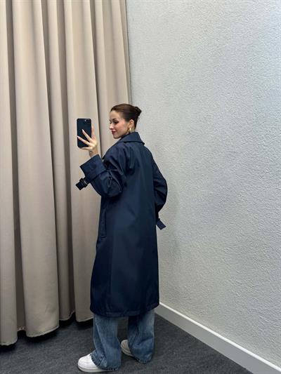 Tokyo Lacivert Trençkot