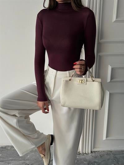 TRANSPARAN BOĞAZLI BADY BORDO