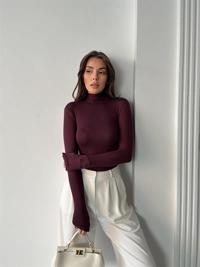 TRANSPARAN BOĞAZLI BADY BORDO