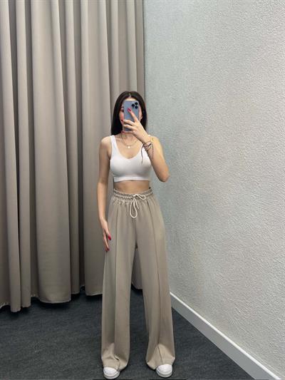 Valdivia Modal Çımalı Bej Eşofman Altı