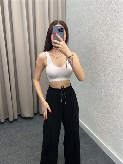 Valdivia Modal Çımalı Siyah Eşofman Altı