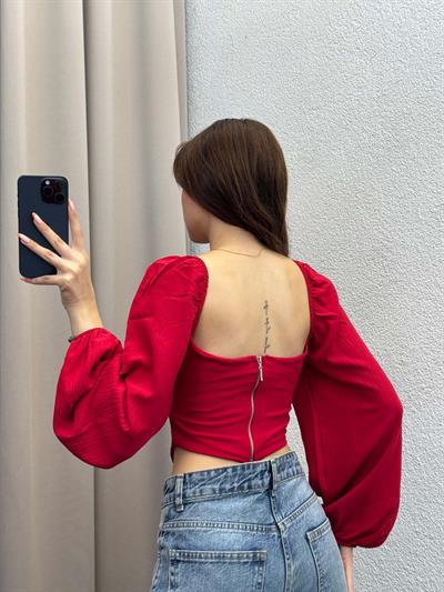 Vendetta Kırmızı Balenli Bluz