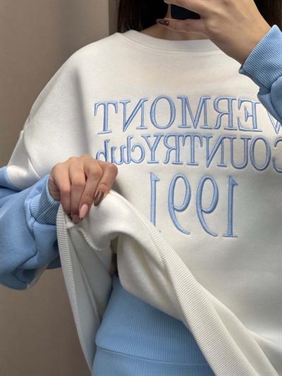 Vermont Bebe Mavi Basic Sweatshirt