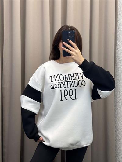 Vermont Siyah Basic Sweatshirt