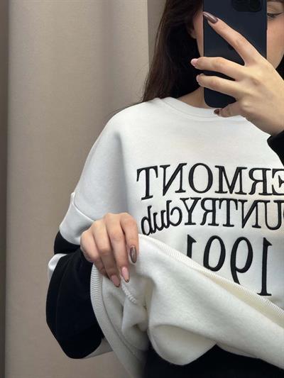 Vermont Siyah Basic Sweatshirt