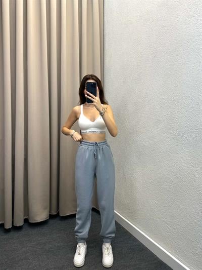 Viana Üç İplik Şardonlu Gri Jogger