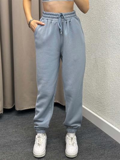 Viana Üç İplik Şardonlu Gri Jogger