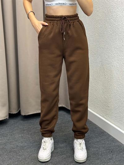 Viana Üç İplik Şardonlu Kahve Jogger