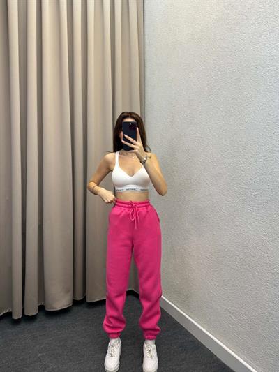 Viana Üç İplik Şardonlu Pembe Jogger