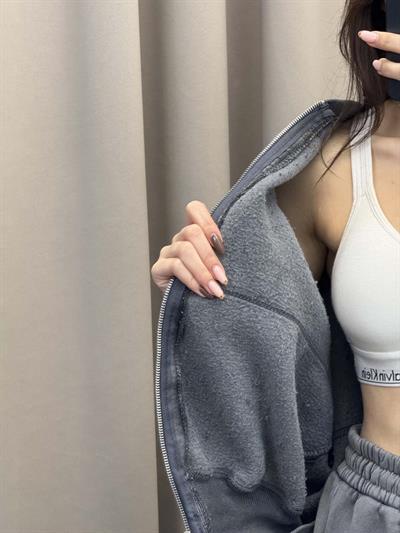 Zumba Üç İplik Şardonlu Yıkamalı Eşofman Takımı