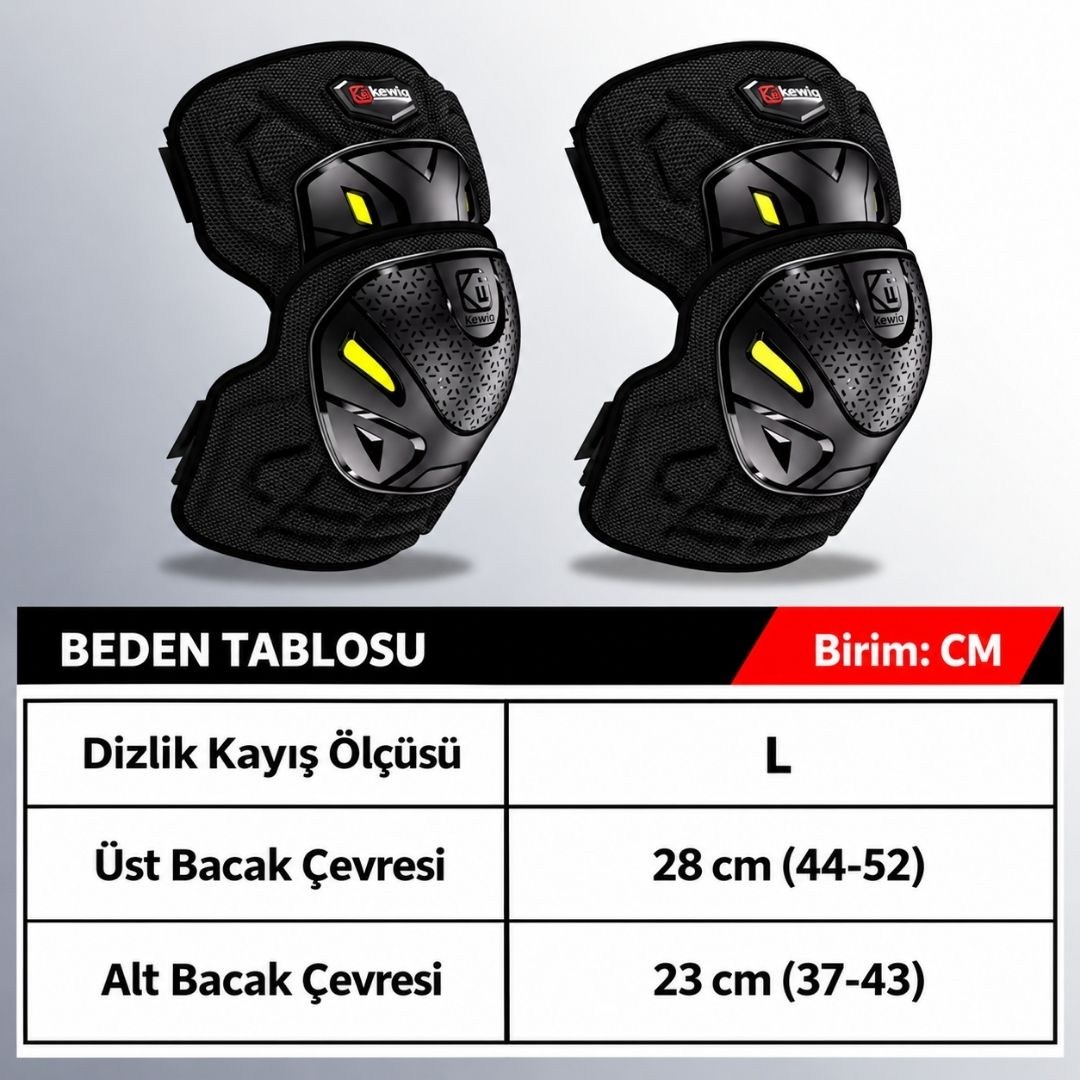 KEWIG KP2 Motosiklet Mafsallı Diz Koruması