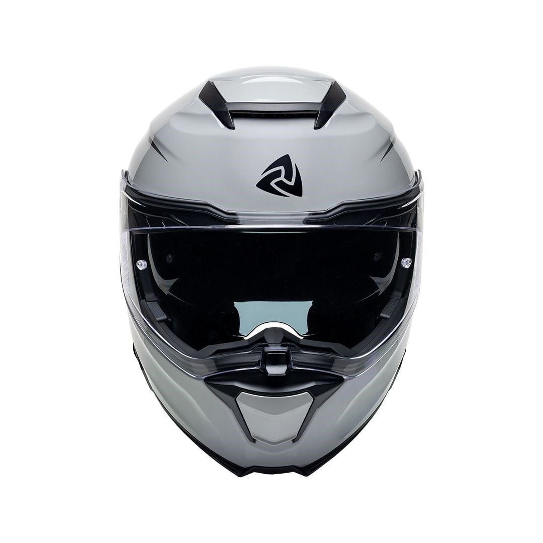 Nukro 937-SV Solid Glossy Gray Çene Açılır Kask 