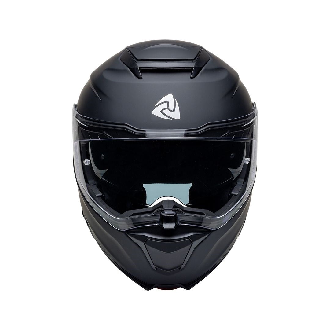 Nukro 937-SV Solid Matte Black Çene Açılır Kask 