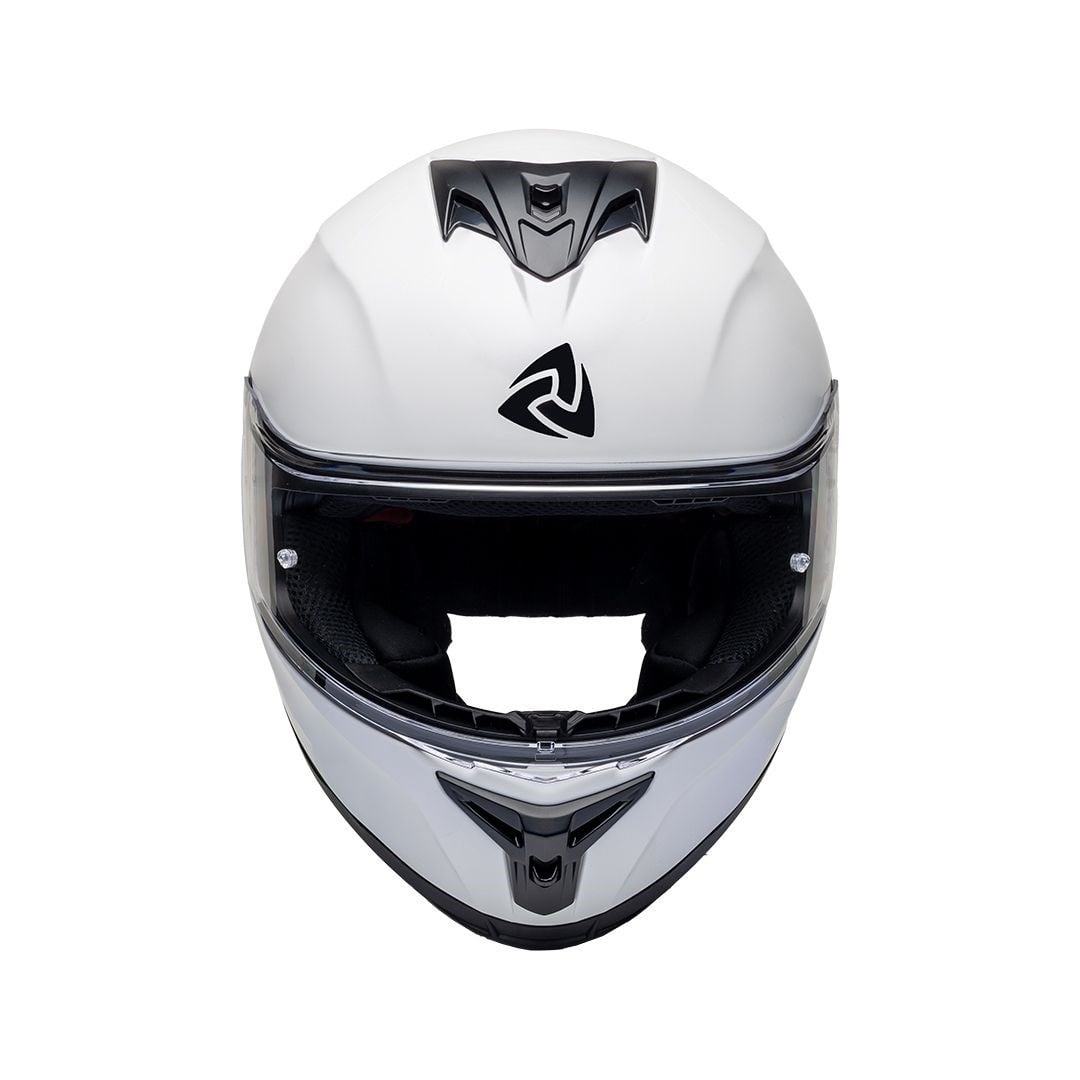 Nukro 986-A Solid Glossy White Kapalı Kask 