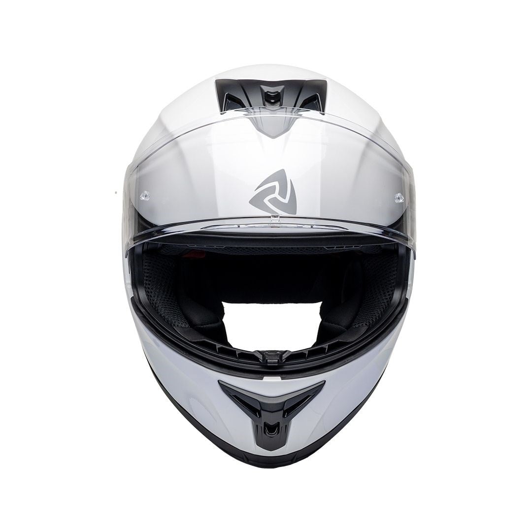 Nukro 986-A Solid Glossy White Kapalı Kask 