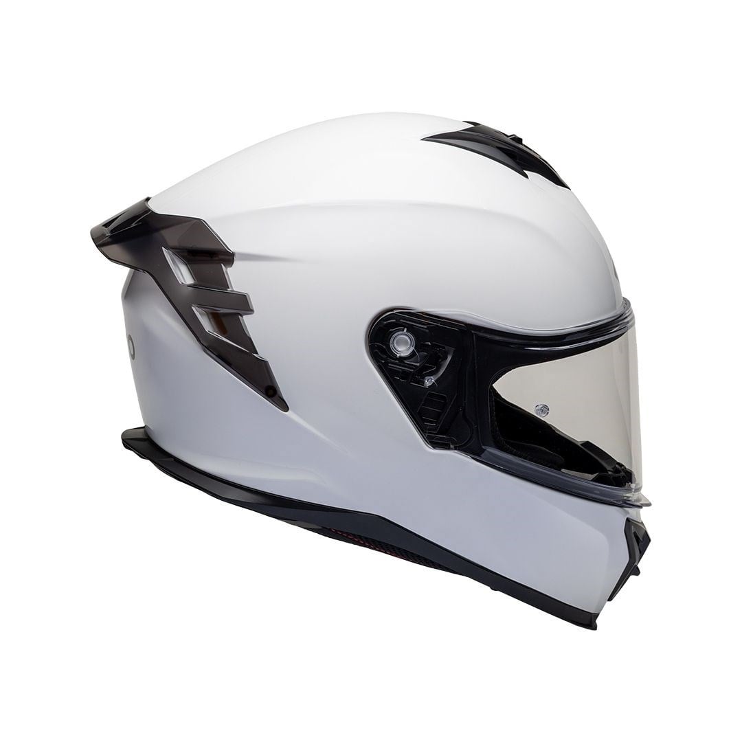 Nukro 986-A Solid Glossy White Kapalı Kask 