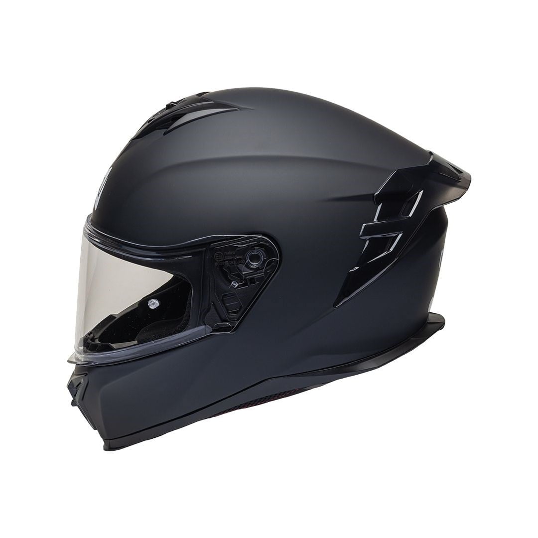 Nukro 986-A Solid Matt Black Kapalı Kask