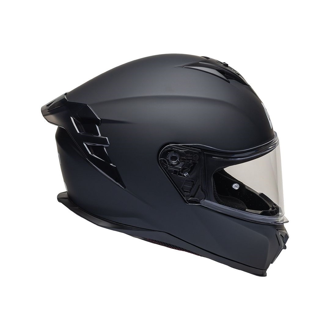 Nukro 986-A Solid Matt Black Kapalı Kask