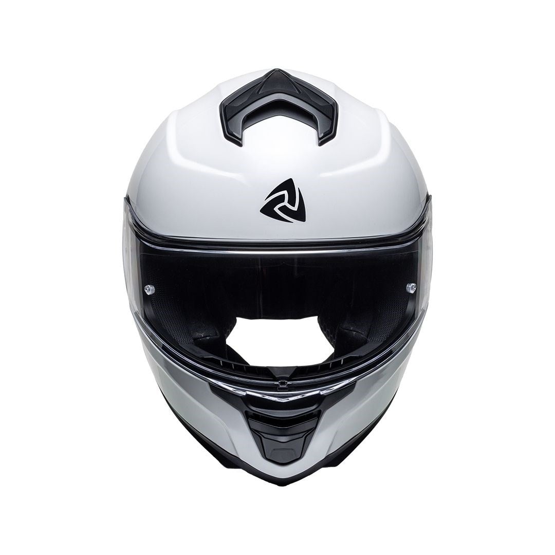 Nukro 987 Solid Glossy White Kapalı Kask 