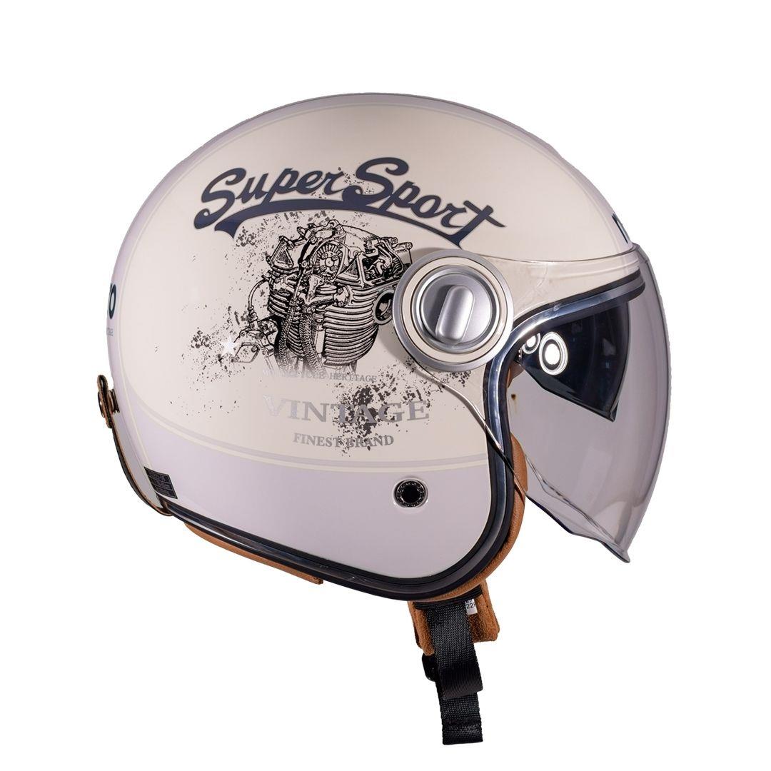 Nukro B-108 Super Sport Cream-Grey Açık Kask 