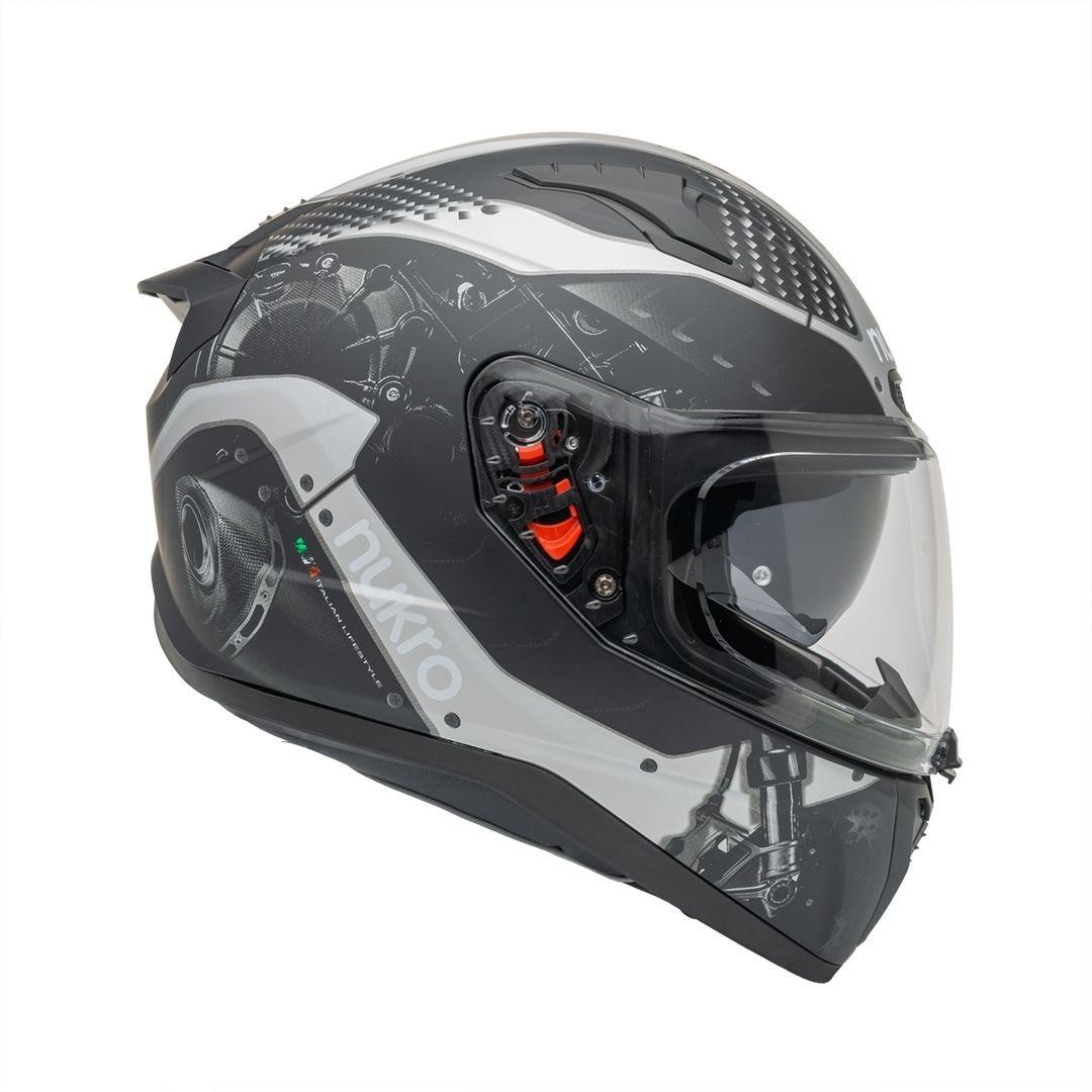 Nukro B-506 Level Black-Grey Kapalı Kask 