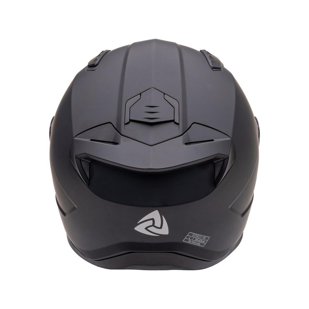 Nukro B-506 Solid Matt Black Kapalı Kask 