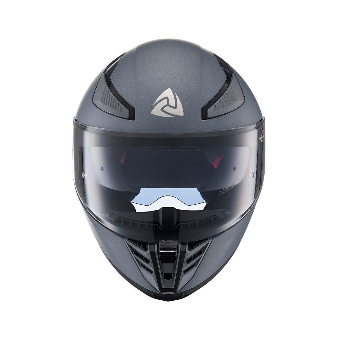 Nukro YM-853 Solid Matt Silver Kapalı Kask
