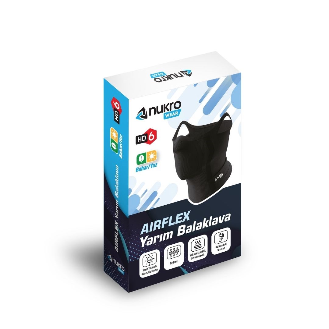 Nukrowear Airflex Kulak Askılı Yarım Balaklava