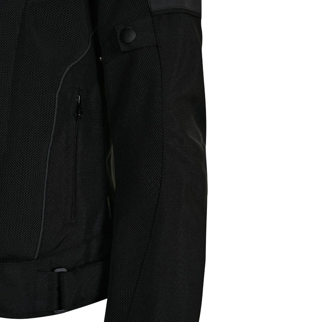 Nukrowear City Siyah Yazlık Fileli Kadın Motosiklet Ceketi