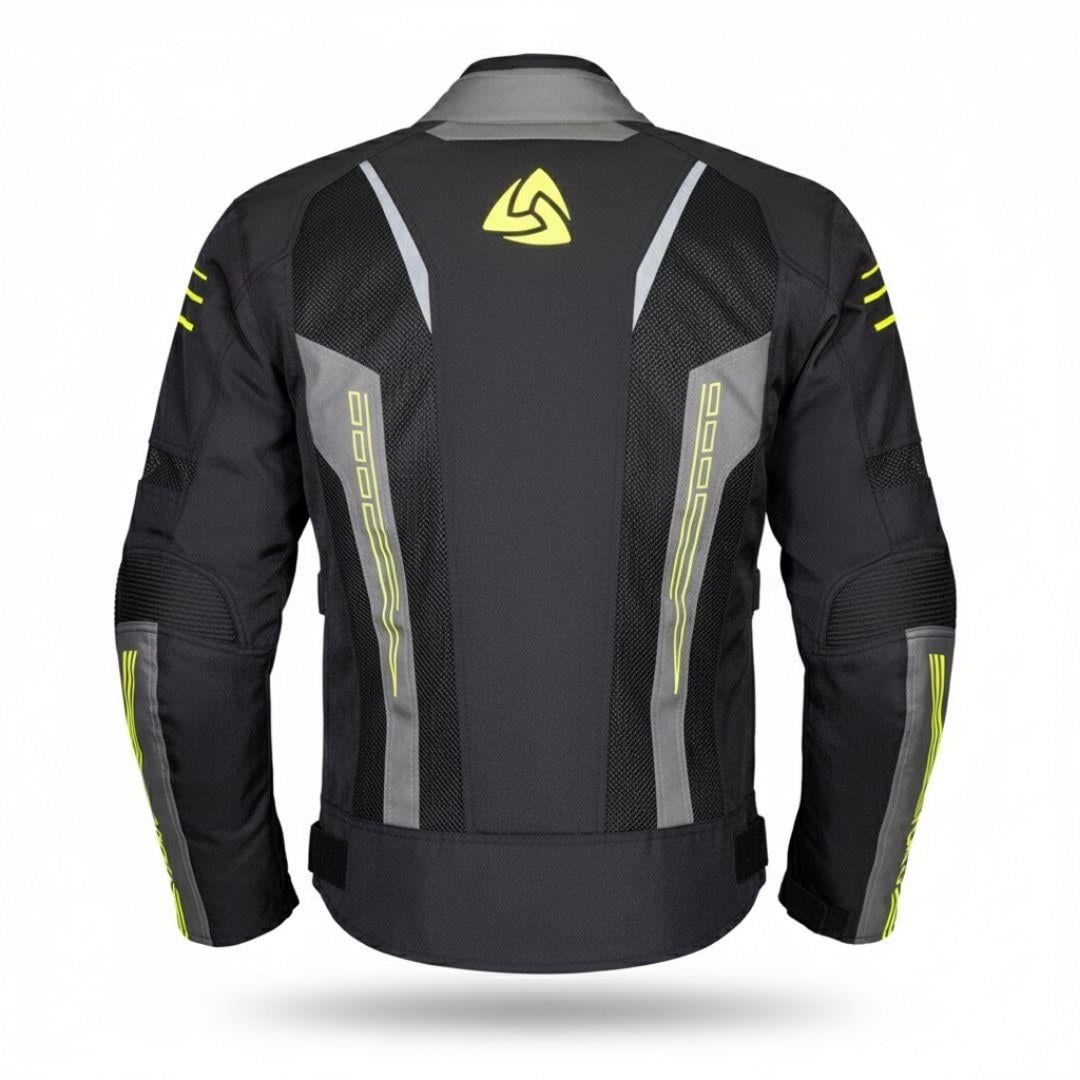 Nukrowear Guardio Sarı Erkek 3 Mevsim Motosiklet Ceketi