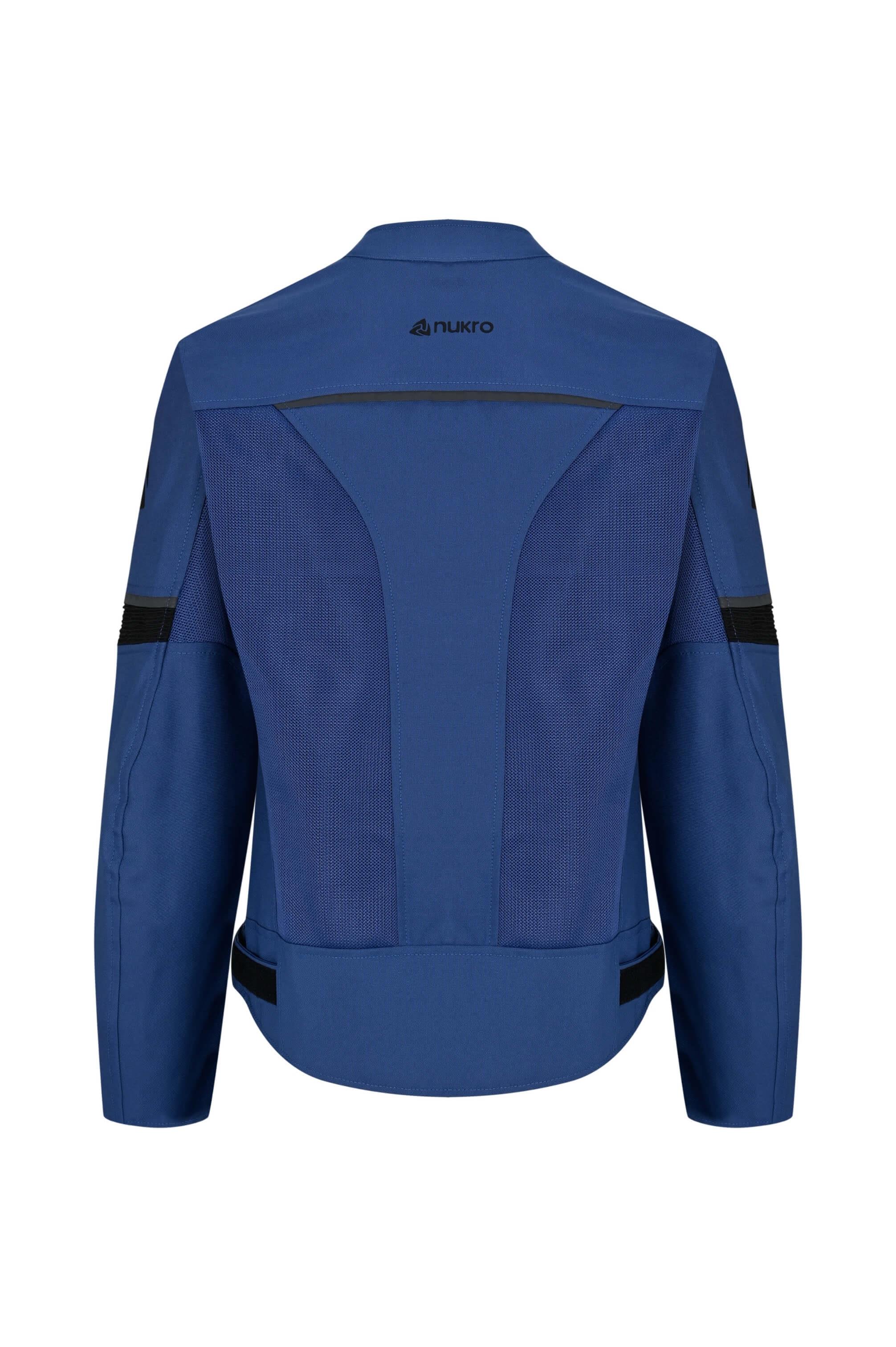 Nukrowear Sprint Mavi Yazlık Fileli Erkek Motosiklet Montu