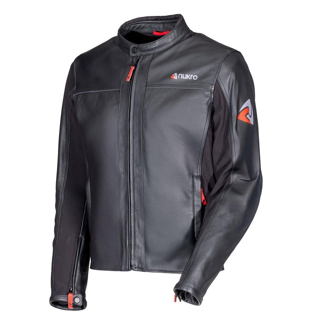 Nukrowear Street Korumalı Deri Motosiklet Montu