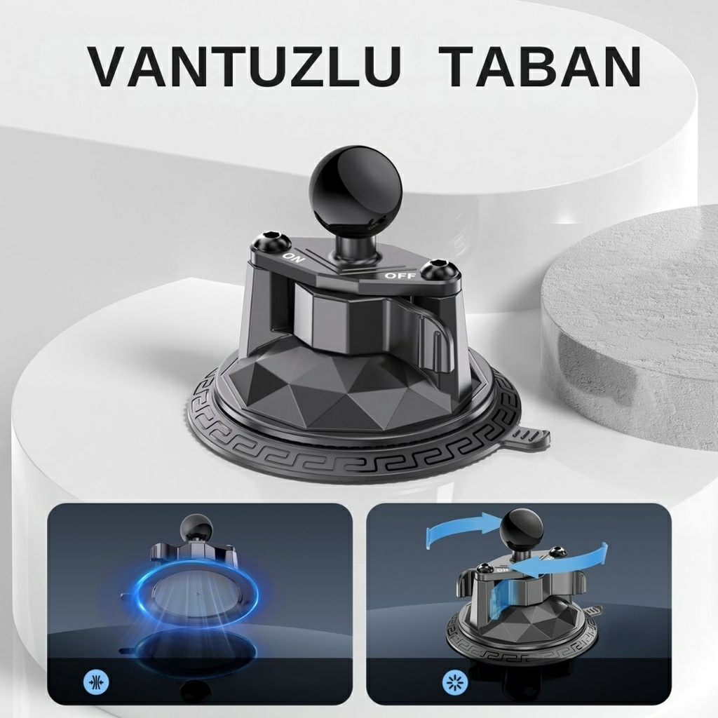 DJI360 INSTA360 X5-4-3-2 uyumlu Araç Vantuzlu Bağlantı Adaptörü (25mm Toplu) 