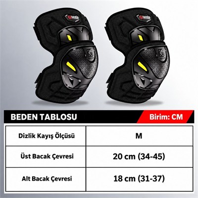 KEWIG KP2 Motosiklet Mafsallı Diz Koruması